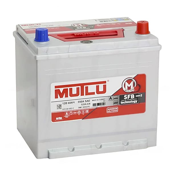 АКБ-6СТ-60 (520А) о/п MUTLU ASIA M2 Турция 232х175х225 ( rio, solaris) (не обслуж)